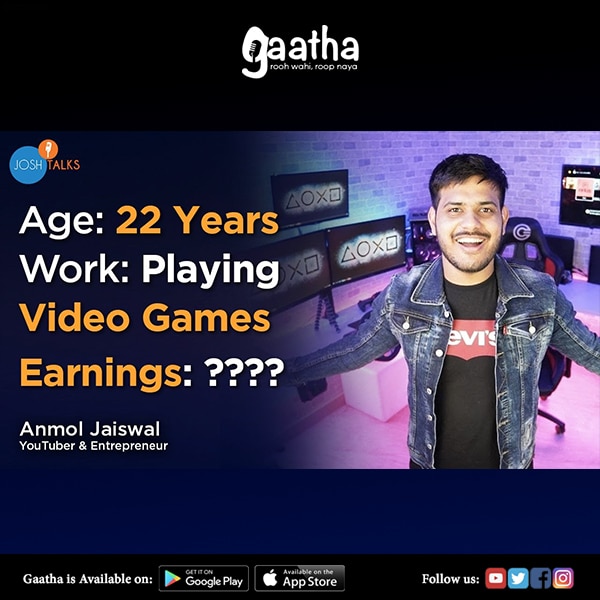 How To Make Money By Playing Video Games  AJ Gaming Anmol Jaiswal Josh Talks