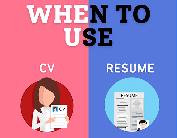 When should you use a cv and when should you use a resume?